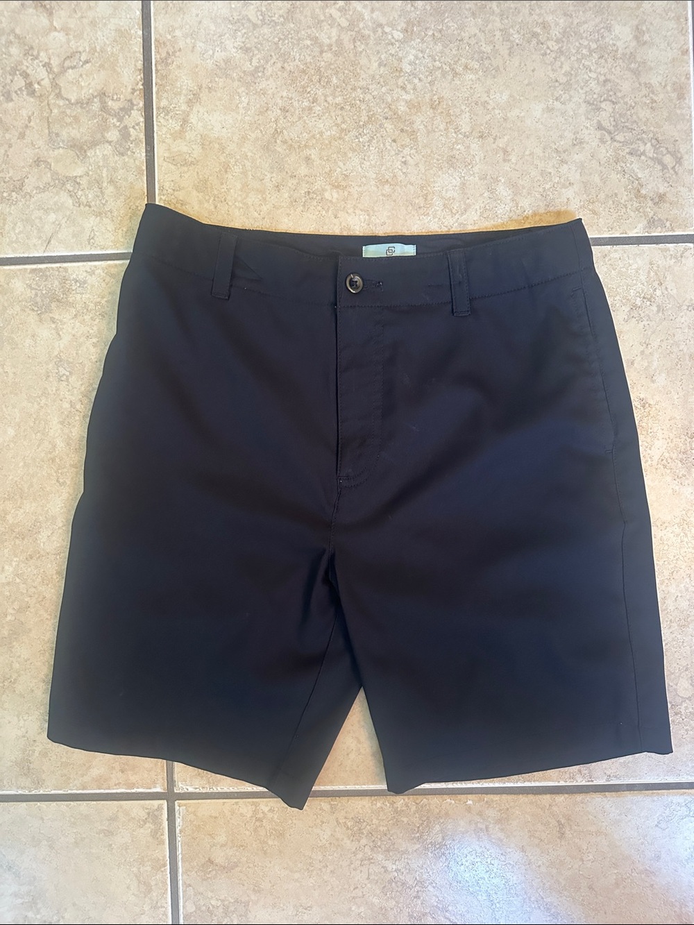 Boys Flat Front Black Shorts - Lightweight Everyday Wear
